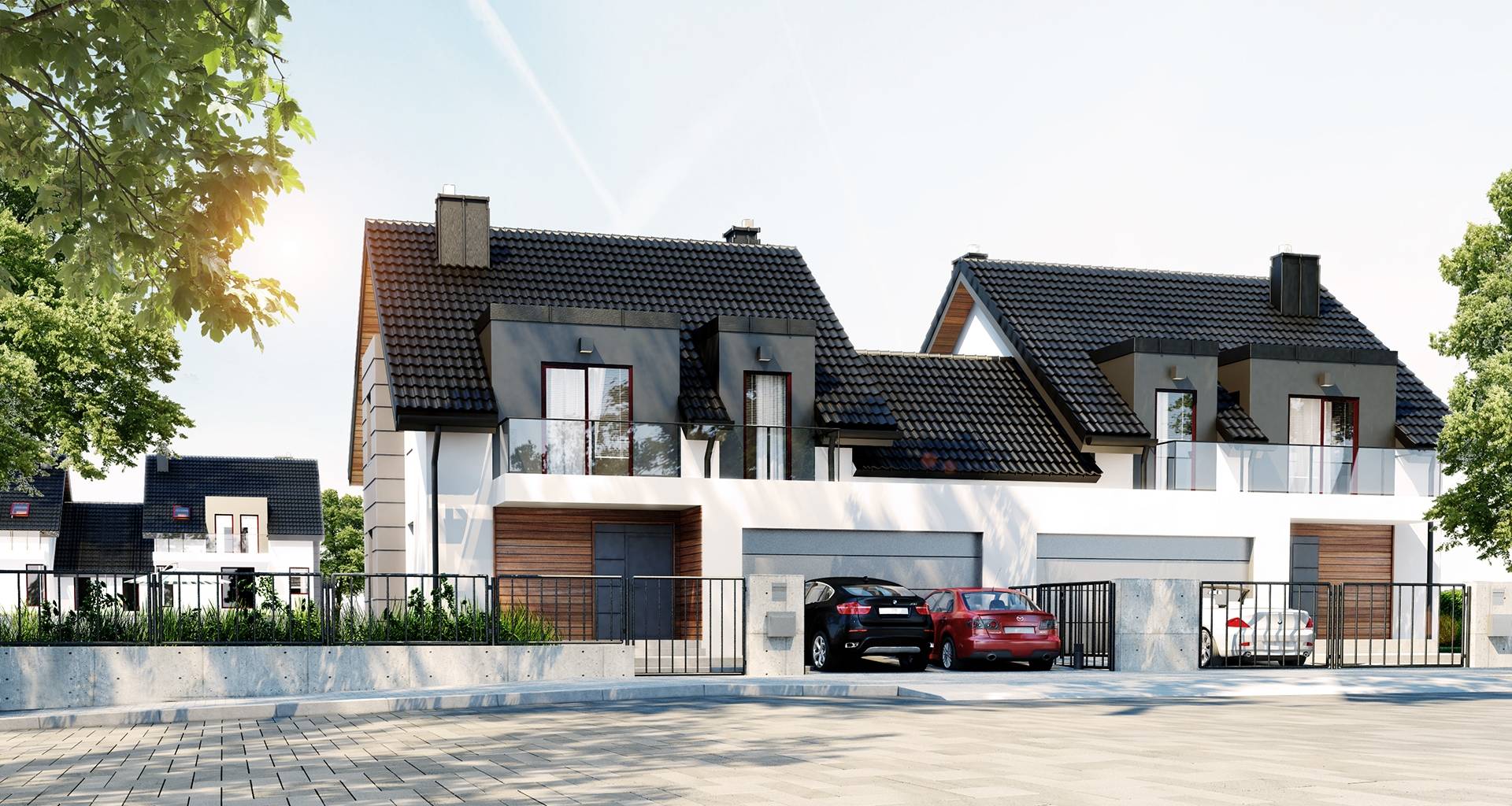 Zespół budynków jednorodzinnych w zabudowie bliźniaczej 